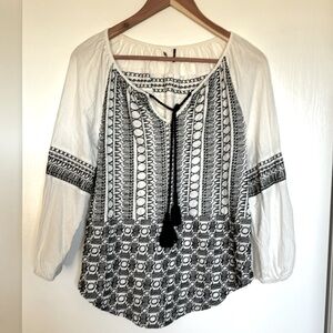 Anthropologie Embroidered Top